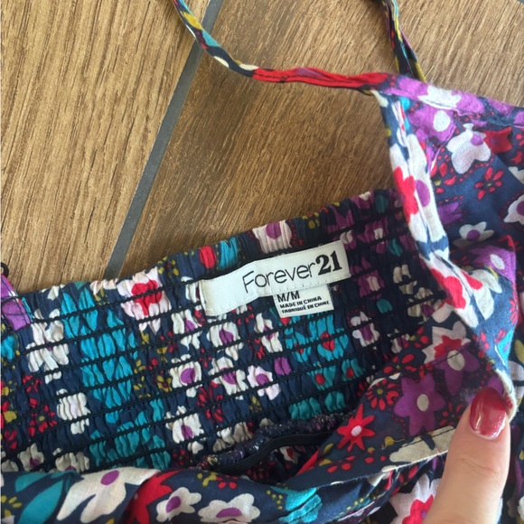 Forever 21 Vintage Floral Maxi Dress Size M - Picture 3 of 3